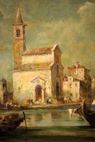 Antiquités -  Couple of Venetian caprices - Eugenio Bonivento &quot;Zeno&quot; (1880-1956)